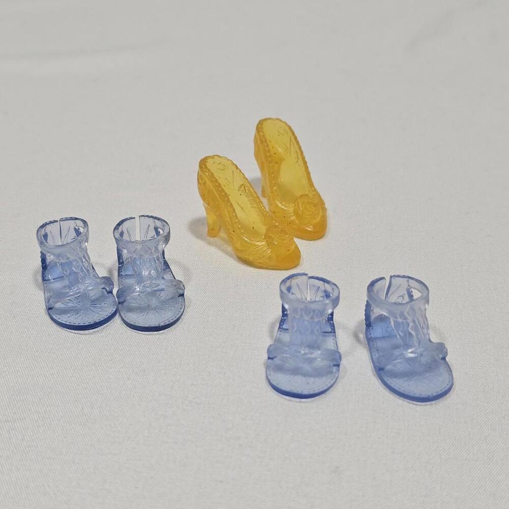 Hasbro Disney Princess Doll Belle And Elsa Heels And Sandals Shoe Accessory Lot - Picture 2 of 5
